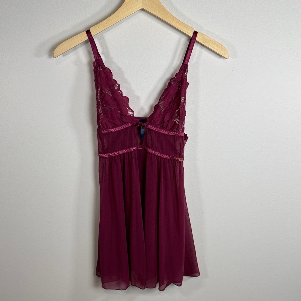 Rachel Roy Mesh Babydoll Lace & Mesh Lingerie Women’s Medium